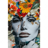 Xxl Wandbild Angelina Frau Mit Blumen Im Haar Hochformat Motivvorschau