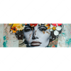 Xxl Wandbild Angelina Frau Mit Blumen Im Haar Panorama Motivvorschau