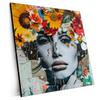 Xxl Wandbild Angelina Frau Mit Blumen Im Haar Quadrat Produktvorschau Seitlich