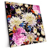 Xxl Wandbild Aquarell Von Wilden Blumen Quadrat Produktvorschau Seitlich