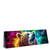 Xxl Wandbild Baer In Neonfarben Panorama Produktvorschau Seitlich