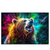 Xxl Wandbild Baer In Neonfarben Querformat Produktvorschau Frontal