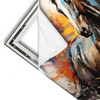 Xxl Wandbild Bella Abstraktes Pferdeportraet Querformat Materialvorschau