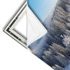 Xxl Wandbild Berge Und Waelder In Schnee Hochformat Materialvorschau