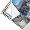 Xxl Wandbild Berge Und Waelder In Schnee Quadrat Materialvorschau