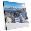 Xxl Wandbild Berge Und Waelder In Schnee Quadrat Produktvorschau Seitlich