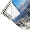 Xxl Wandbild Berge Und Waelder In Schnee Querformat Materialvorschau