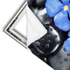 Xxl Wandbild Blaue Blume Graue Steine Quadrat Materialvorschau