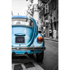 Xxl Wandbild Blauer Oldtimer Hochformat Motivvorschau