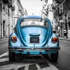 Xxl Wandbild Blauer Oldtimer Quadrat Motivvorschau