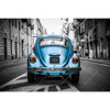 Xxl Wandbild Blauer Oldtimer Querformat Motivvorschau