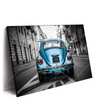 Xxl Wandbild Blauer Oldtimer Querformat Produktvorschau Seitlich