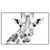 Xxl Wandbild Bleistiftzeichnung Giraffe Querformat Produktvorschau Frontal