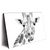 Xxl Wandbild Bleistiftzeichnung Giraffe Querformat Produktvorschau Seitlich