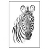 Xxl Wandbild Bleistiftzeichnung Zebra Hochformat Produktvorschau Frontal