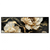 Xxl Wandbild Blueten Gold Weiss Schwarz Panorama Produktvorschau Frontal