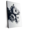 Xxl Wandbild Blumen Im Schwarzen Farbnebel Hochformat Produktvorschau Seitlich