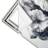 Xxl Wandbild Blumen Im Schwarzen Farbnebel Querformat Materialvorschau