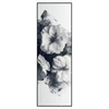 Xxl Wandbild Blumen Im Schwarzen Farbnebel Schmal Produktvorschau Frontal