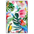 Xxl Wandbild Blumen Papageien Aquarell Hochformat Produktvorschau Frontal