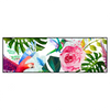 Xxl Wandbild Blumen Papageien Aquarell Panorama Produktvorschau Frontal