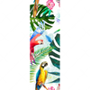 Xxl Wandbild Blumen Papageien Aquarell Schmal Motivvorschau