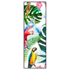 Xxl Wandbild Blumen Papageien Aquarell Schmal Produktvorschau Frontal