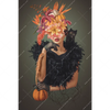 Xxl Wandbild Blumenportrait Einer Frau Hochformat Motivvorschau