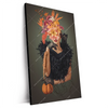 Xxl Wandbild Blumenportrait Einer Frau Hochformat Produktvorschau Seitlich