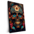 Xxl Wandbild Blumenschaedel Schwarz Hochformat Produktvorschau Seitlich