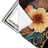 Xxl Wandbild Blumenschaedel Schwarz Schmal Materialvorschau