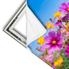Xxl Wandbild Blumenwiese Unter Blauem Himmel Quadrat Materialvorschau