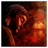Xxl Wandbild Bronze Zen Buddha Quadrat Produktvorschau Frontal