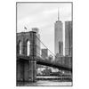 Xxl Wandbild Brooklyn Bridge Schwarzweiss Hochformat Produktvorschau Frontal