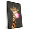 Xxl Wandbild Bubble Gum Giraffe Hochformat Produktvorschau Seitlich