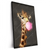 Xxl Wandbild Bubble Gum Giraffe Hochformat Produktvorschau Seitlich