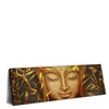 Xxl Wandbild Buddha Bambus In Gold Panorama Produktvorschau Seitlich
