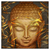 Xxl Wandbild Buddha Bambus In Gold Quadrat Produktvorschau Frontal