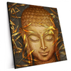 Xxl Wandbild Buddha Bambus In Gold Quadrat Produktvorschau Seitlich