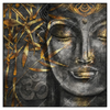 Xxl Wandbild Buddha Bambus Schwarz Quadrat Produktvorschau Frontal