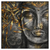Xxl Wandbild Buddha Bambus Schwarz Quadrat Produktvorschau Frontal
