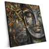 Xxl Wandbild Buddha Bambus Schwarz Quadrat Produktvorschau Seitlich