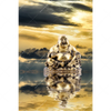 Xxl Wandbild Buddha Bei Sonnenaufgang Hochformat Motivvorschau