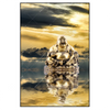 Xxl Wandbild Buddha Bei Sonnenaufgang Hochformat Produktvorschau Frontal