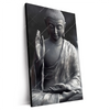 Xxl Wandbild Buddha Erleuchtung Im Dunkeln Hochformat Produktvorschau Seitlich