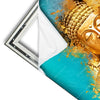 Xxl Wandbild Buddha Gold Tuerkis Hochformat Materialvorschau