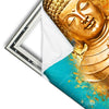 Xxl Wandbild Buddha Gold Tuerkis Quadrat Materialvorschau