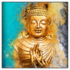 Xxl Wandbild Buddha Gold Tuerkis Quadrat Produktvorschau Frontal