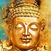 Xxl Wandbild Buddha Gold Tuerkis Quadrat Zoom