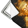Xxl Wandbild Buddha Golden Splash Hochformat Materialvorschau